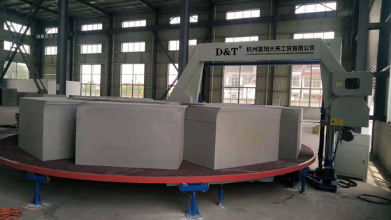 Kreis-horizontale Schwamm-Schneidemaschine für flexiblen Schaum PUs Quadrate