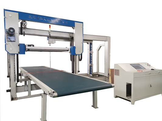 Schwamm-Schneidemaschine-Schaum PUs CNC oszillierendes Blatt automatisches 6kw horizontaler