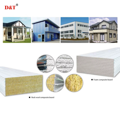Versatile angepasste EPS / Rock Wool Sandwich Panel Maschine für Dach und Wand
