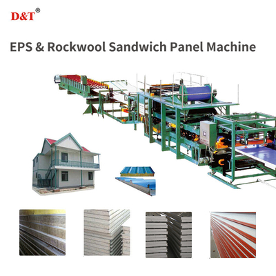 Versatile angepasste EPS / Rock Wool Sandwich Panel Maschine für Dach und Wand