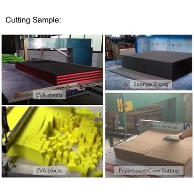 Automatische vertikale Schneidemaschine für EVA/Perlbaumwolle und Schwamm mit Arbeitsplattform, Einzelstoßdämpfer