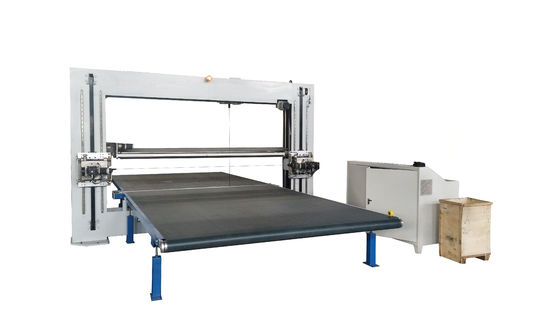Doppelblatt-2D Form-oszillierender Blatt-Konturn-Schneider für neu eingebundenen Schaum