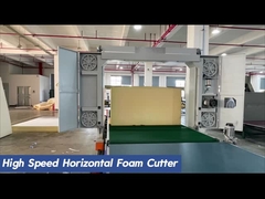 Automatischer Polyurethan-Schaum-Schneider für Sponge-Blatt Hochgeschwindigkeits-horizontale Schaum-Schneider