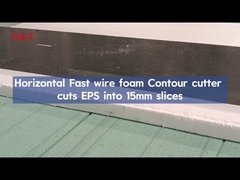 Horizontale schnelle Drahtkontur Schneider schneidet EPS in 15mm Scheiben